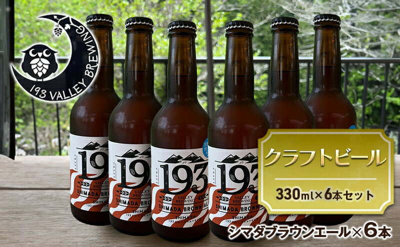 【ふるさと納税】193 クラフトビール シマダブラウンエール 6本セット クラフトビール ご当地ビール ローカルビール 地ビール お酒 ビール ビアホップおおいがわ イクミバレーブリューイング サムネイル2