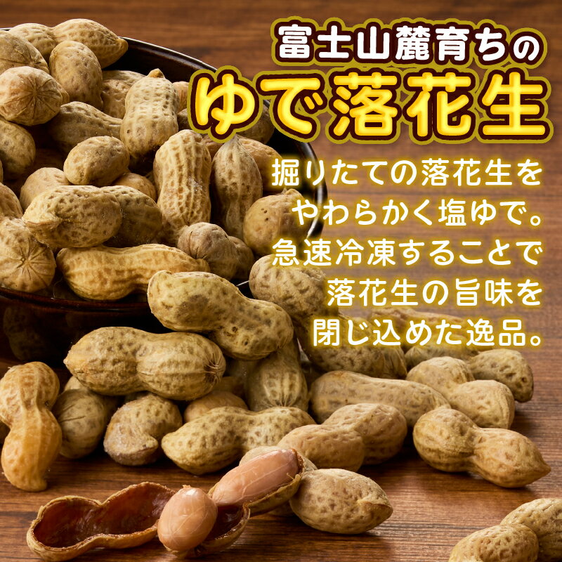 【ふるさと納税】 ゆで落花生 富士名物 富士山麓育ち 選べる数量 3袋セット/4袋セット 2種 塩ゆで落花生 ゆでなんきん豆 冷凍 ご当地 富士市伝統 お土産 お取り寄せ ギフト ビールのお供 おやつ お菓子 おつまみ かつまた 静岡 富士市 [sf002-009][sf002-134] - 画像2