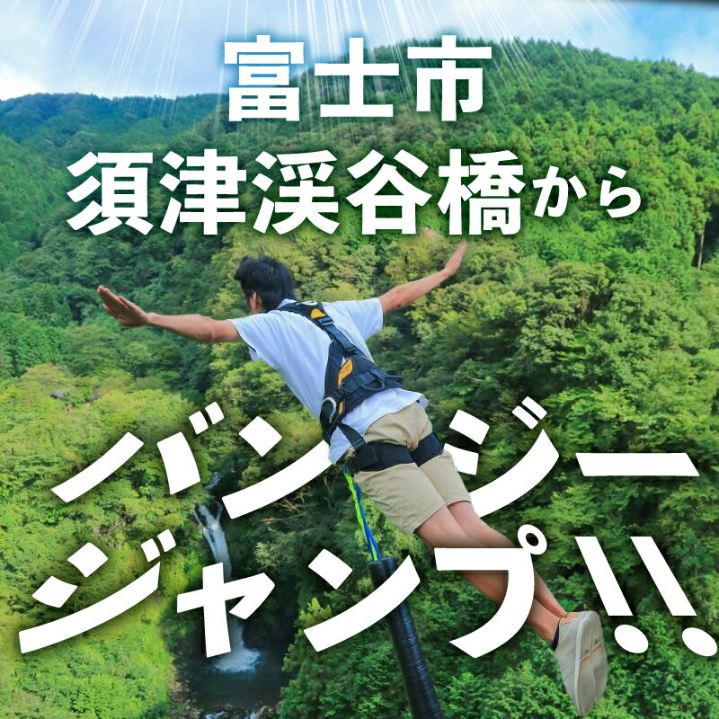 【ふるさと納税】 バンジージャンプ 体験 チケット 1枚 アウトドア アクティビティ 絶景 須津渓谷橋 静岡県 富士市 [sf016-001] サムネイル3