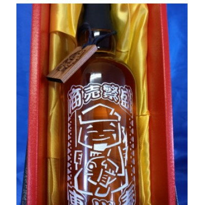 【ふるさと納税】開運彫刻ボトル　七福神　恵比寿(商売繁盛)　ブレンデッドウイスキー　40度　開運七福ボトルタグ付き【1417708】 サムネイル2