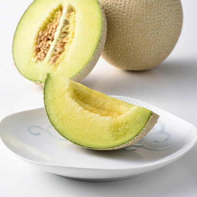 【ふるさと納税】高級静岡温室マスクメロン大2個入(化粧箱入)_ メロン マスクメロン めろん 化粧箱 2個 大玉 果物 くだもの フルーツ 甘い おいしい デザート 産直 産地直送 贈答 ギフト プレゼント 静岡県 送料無料 【配送不可地域：離島・北海道・沖縄県】【1438714】 サムネイル2