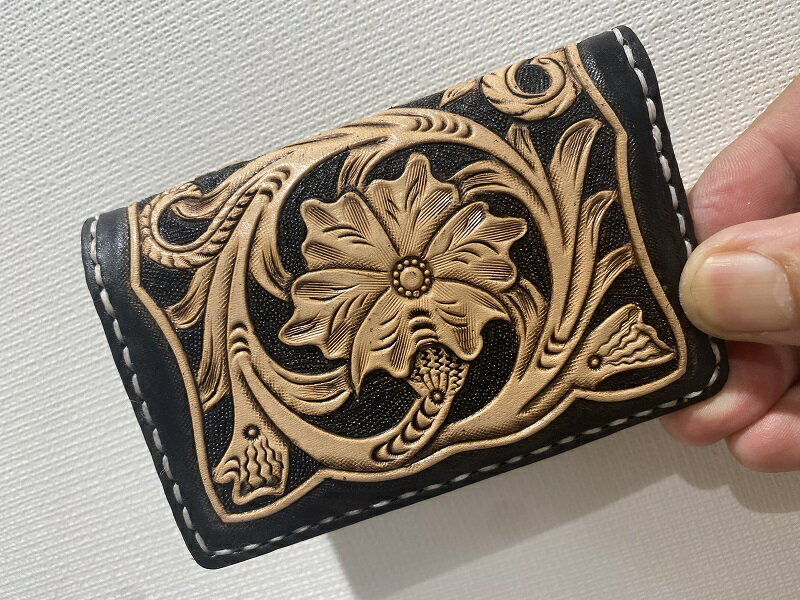 【ふるさと納税】 名刺入れ 牛ヌメ革 ハンドメイド 男女兼用 焼津 ビジネスカード 60枚収納可能 a30-247 サムネイル2