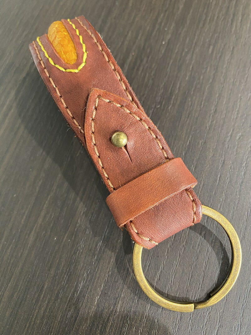 【ふるさと納税】 キーホルダー 牛ヌメ革 マグロ革 焼津 SDG's 選べるカラー アクセサリー a30-252 サムネイル2