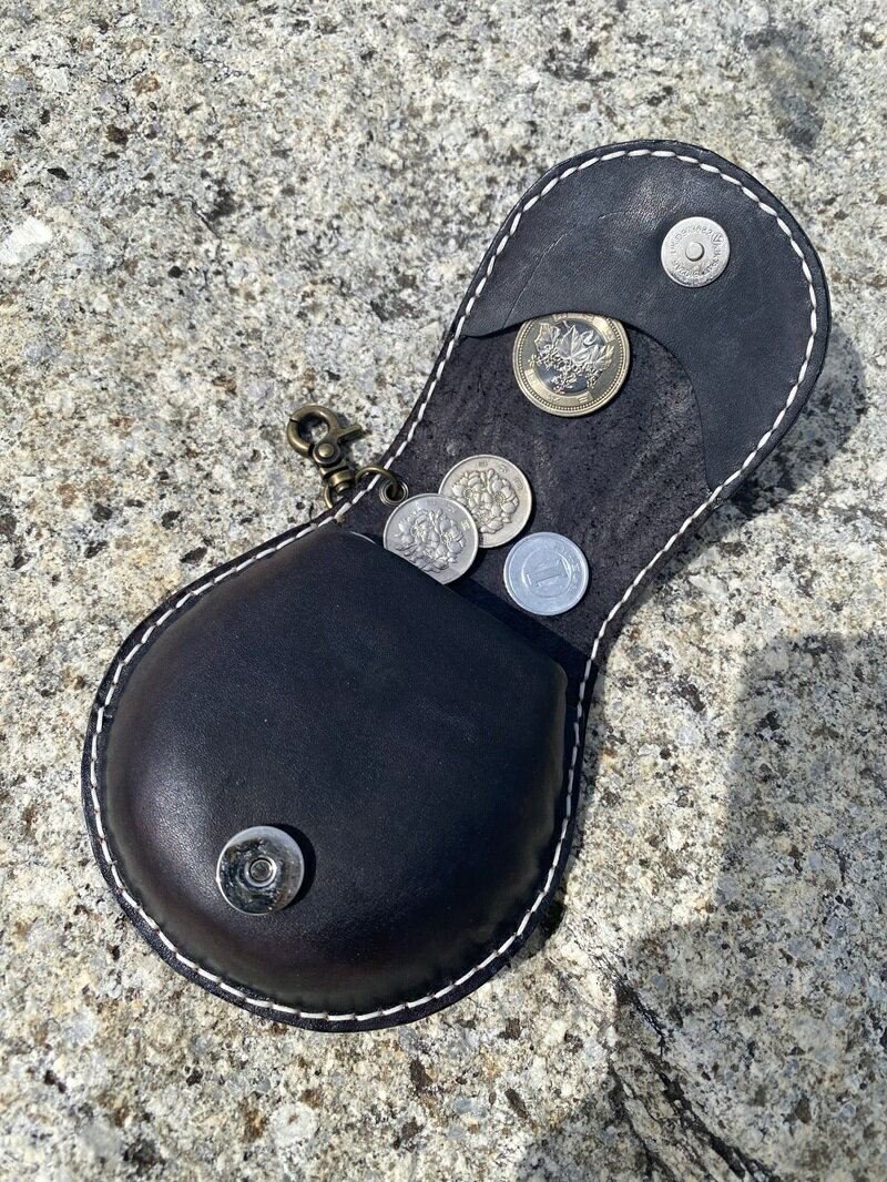 【ふるさと納税】 コインケース コイン入れ 本牛革 かつお モチーフ 伝統 青海波柄 焼津 a67-006 サムネイル3