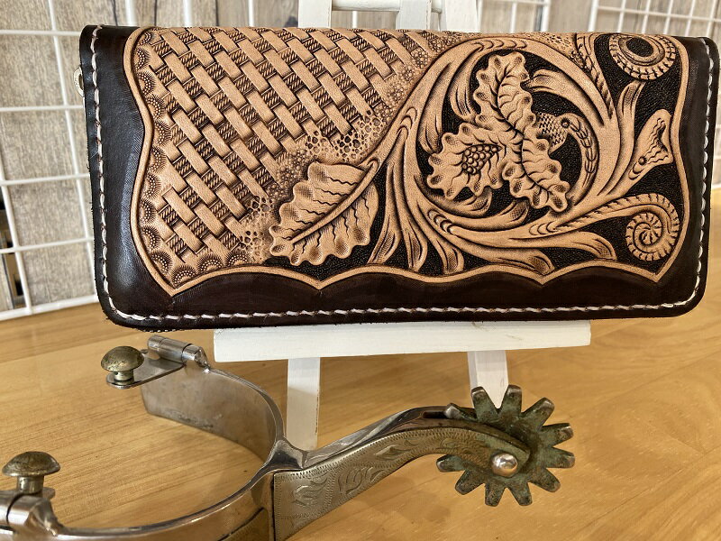 【ふるさと納税】 長財布 国産 牛革 使用 男女兼用 焼津 ハンドメイド 本革 長財布 1個 b140-002 サムネイル2