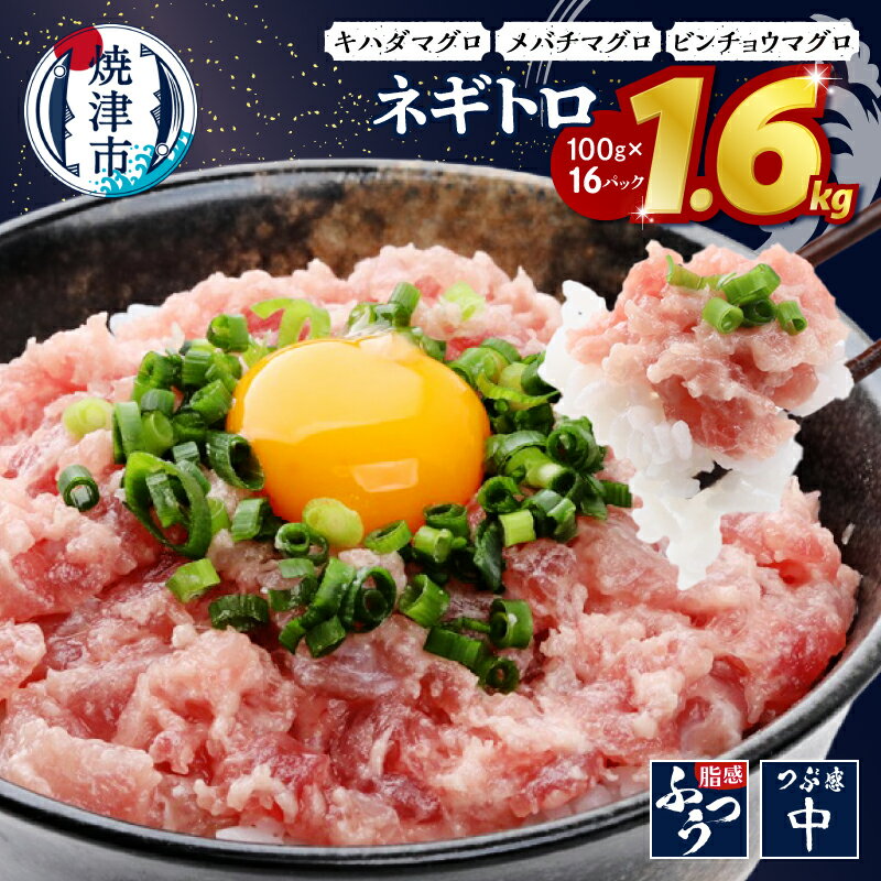 ネギトロ 1.6kg ランキング急上昇中！ 100g×16パック まぐろ 天然 黄肌鮪 目鉢鮪 ビンチョウ鮪 合計1.6kg 小分け 個包装 便利 簡単 魚 冷凍 焼津 ねぎとろ 10,000円 10000円 ランキング 急上昇 高評価 a10-1289