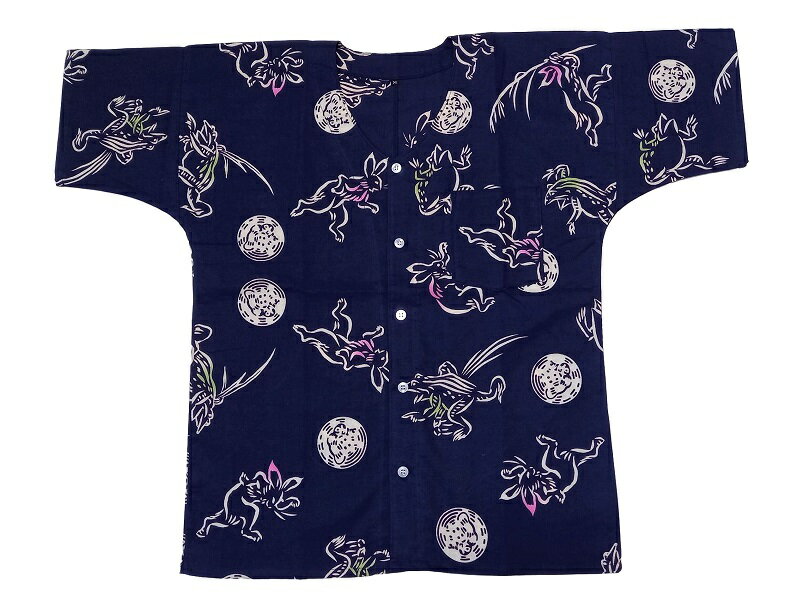 【ふるさと納税】 シャツ うちわ セット 焼津 高山寺公認 鳥獣戯画 コラボ 魚河岸シャツ 魚河岸うちわ 注染そめ ファッション 干支 うさぎ 卯年 a33-011 サムネイル3