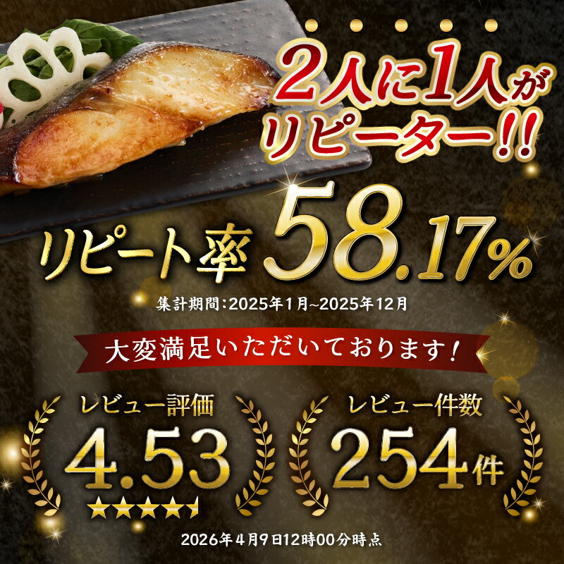 【ふるさと納税】 【お届け時期が選べる】 漬魚 銀ダラ 銀鱈 ぎんだら 銀だら 銀たら たら 魚 漬け魚 粕漬け 約80g×8切 天然 無添加 72時間熟成 マルイリ漬け 冷凍 焼津 お弁当に おかずに 高評価 簡易包装 10000円 a10-795 - 画像2