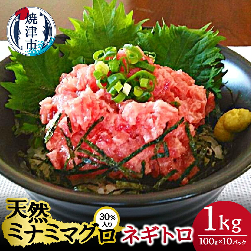 ネギトロ まぐろ 天然 ミナミマグロ 30％入り 100g×10パック 計1kg 焼津 魚 a10-768
