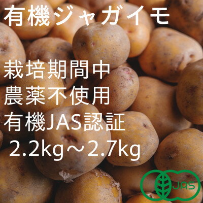 有機ジャガイモ　栽培期間中、農薬不使用　有機JAS認証　季節限定(6,7,8月発送)　【配送不可地域：離島・北海道・沖縄県】【1568576】