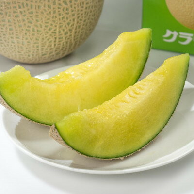 【ふるさと納税】【組合直送】静岡県が誇る温室高級「クラウンメロン」2玉(1玉:約1.3kg) 9月～2月【配送不可地域：離島・北海道・沖縄県】【1671473】 サムネイル2