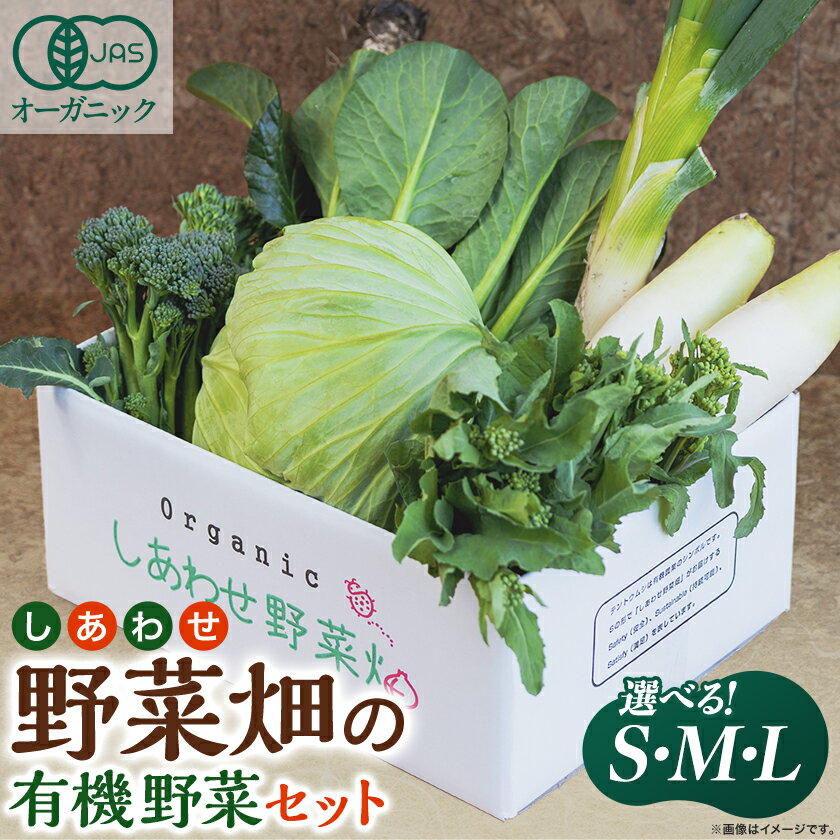 しあわせ野菜畑の有機野菜　 (Lセット、Mセット、Sセット)_ 野菜 有機野菜 セット 人気 おすすめ 送料無料 冷蔵 オーガニック 有機JAS 【配送不可地域：離島・北海道・沖縄県・四国・九州】【G1493216】