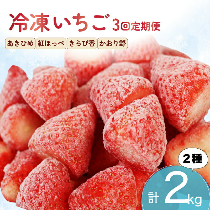 全3回定期便 冷凍 いちご 計2kg セット 紅ほっぺ 章姫 あきひめ きらぴ香 かおり野 フルーツ 果物 イチゴ 冷凍いちご 冷凍フルーツ フローズン スムージー ヨーグルト 苺 旬 甘い デザート トッピング ジャム 手作り ケーキ アイス パフェ 静岡県 藤枝市