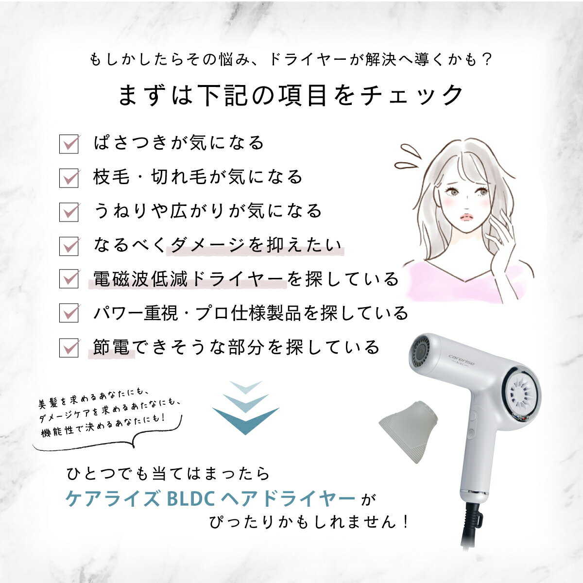 【ふるさと納税】 ドライヤー ケアライズ 折りたたみ 式 プロドライヤー 強風 タイプ 【 TF-2602 】 ダメージ 軽減 温風 冷風 優しい 髪 ヘアケア 強力 風量 調節 3段階 プロ仕様 新生活 サムネイル3