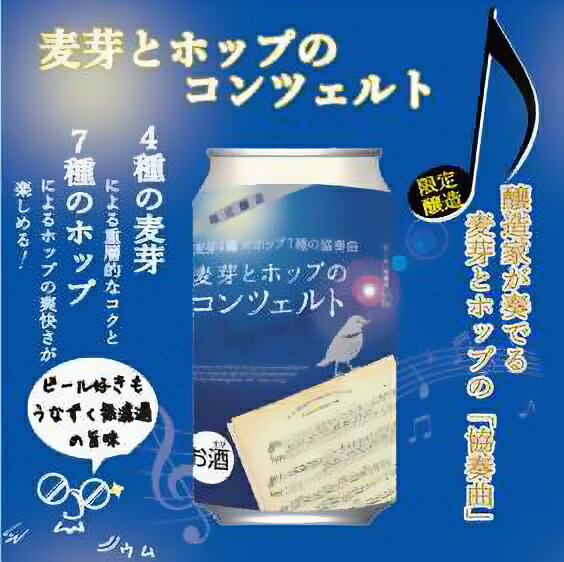【ふるさと納税】麦芽とホップのコンツェルト 350ml×24本（1ケース） サムネイル2