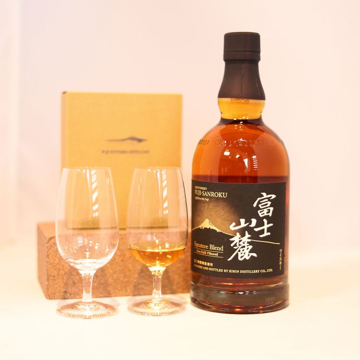 【ふるさと納税】「キリンウイスキー 富士山麓シグニチャーブレンド」と「富士御殿場蒸溜所オリジナルテイスティンググラス」◇ サムネイル2
