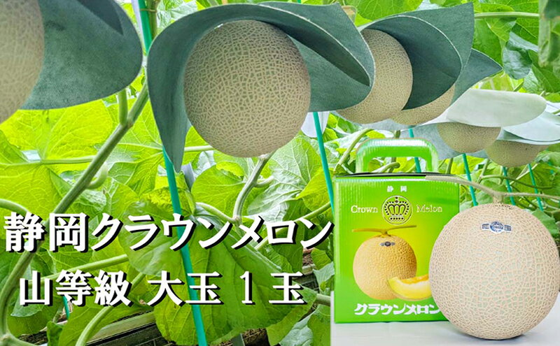 【ふるさと納税】クラウンメロン山等級1.4kg前後　1玉入り 果物 メロン青肉 フルーツ デザート 高級メロンブランド 高級メロン ブランドメロン サムネイル2