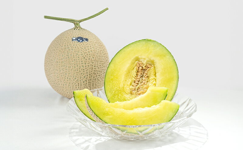 【ふるさと納税】クラウンメロン 1.3kg以上 2玉(冬9～2月) 果物 メロン 青肉 フルーツ デザート 高級メロン ブランドメロン 袋井市 静岡県　お届け：2025年9月1日～2026年2月28日まで サムネイル3