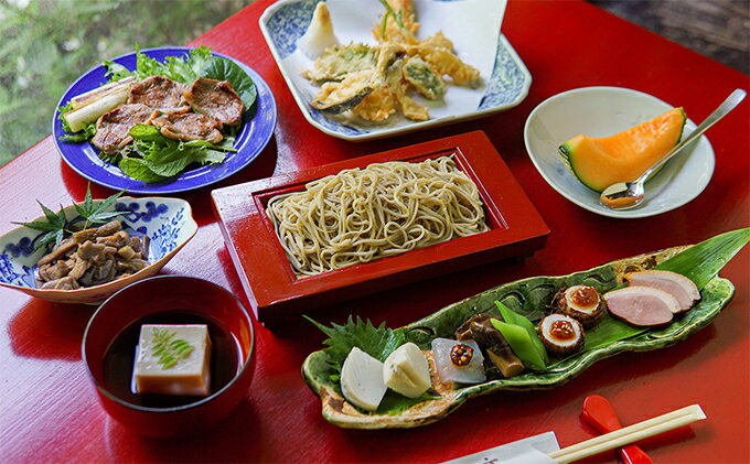 【ふるさと納税】蕎仙坊「蕎麦懐石コース料理」御食事券（4人） チケット お食事券 懐石料理 サムネイル2