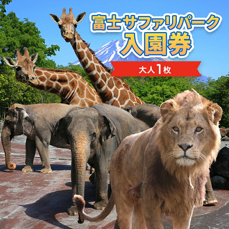 富士サファリパーク入園券 【大人1枚】 サファリパーク 動物園 動物 餌やり えさやり ふれあい 子供 こども 家族 お出かけ スポット 裾野市 裾野
