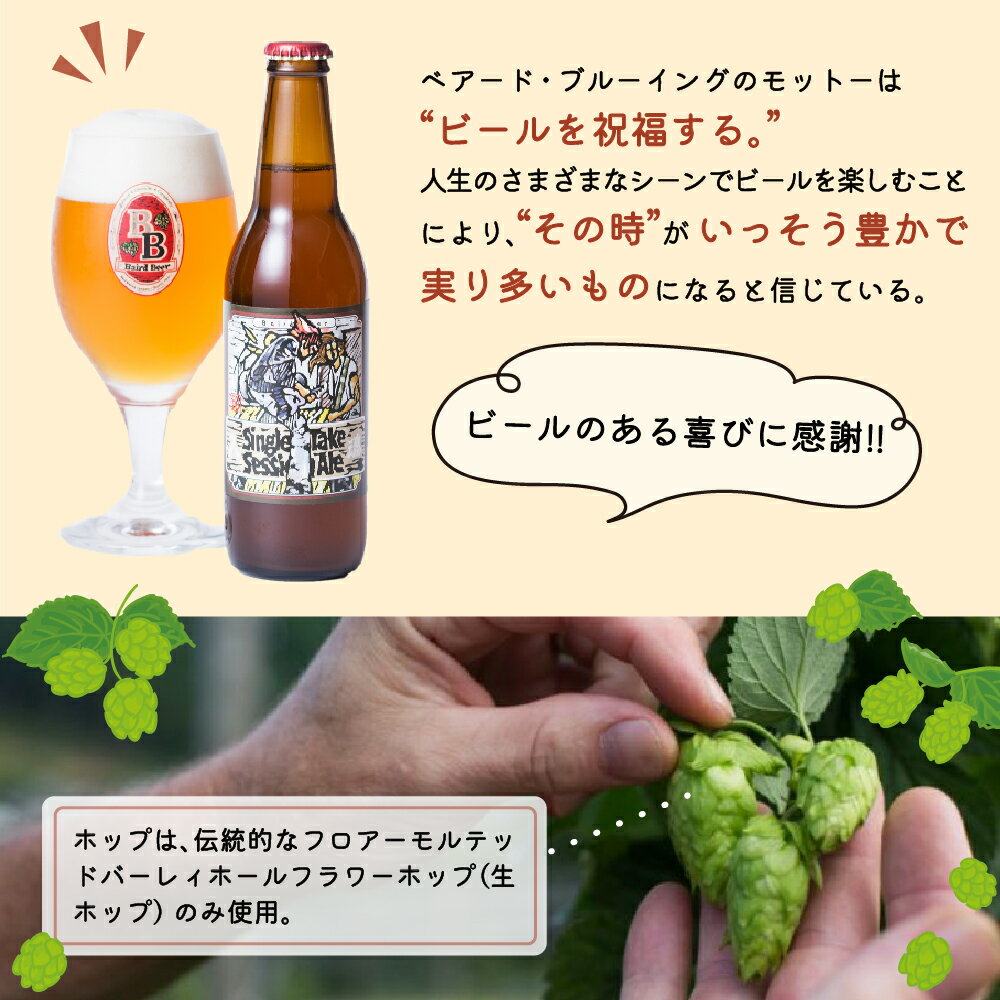 【ふるさと納税】 ベアードビール 工場直送 定番 6種 飲み比べセット 330ml×6本 / 静岡県 伊豆市 修善寺 セット アソート 飲み比べ クラフトビール 地ビール 瓶ビール ご当地 ビール オリジナル 酒 ギフト 贈り物 お取り寄せ 国産 静岡 伊豆 [012-009] サムネイル3