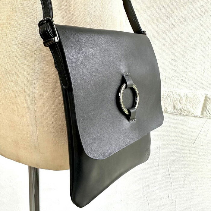 【ふるさと納税】 Pero（ペロ）S＜選べる3色＞ ／ ファッション 小物 革 イタリアンレザー ソフトレザー 1枚革 牛革 匠の技 手作り バッグ ポシェット ショルダー 軽量 薄型 オープンポケット 伊豆の国 静岡 静岡県 サムネイル2