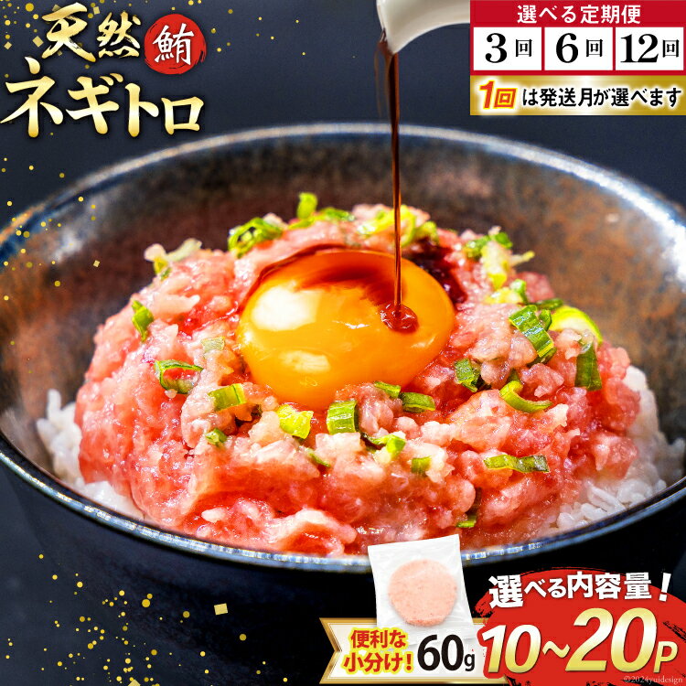 天然 マグロ ネギトロ まぐろたたき 冷凍 60g 10〜20個 小分け 個包装 選べるパック数 発送月 発送回数 定期便 [トライ産業 静岡県 吉田町 22424051] まぐろ 鮪 ねぎとろ まぐろのたたき マグロたたき ネギとろ ねぎトロ 600g 900g 1.2kg