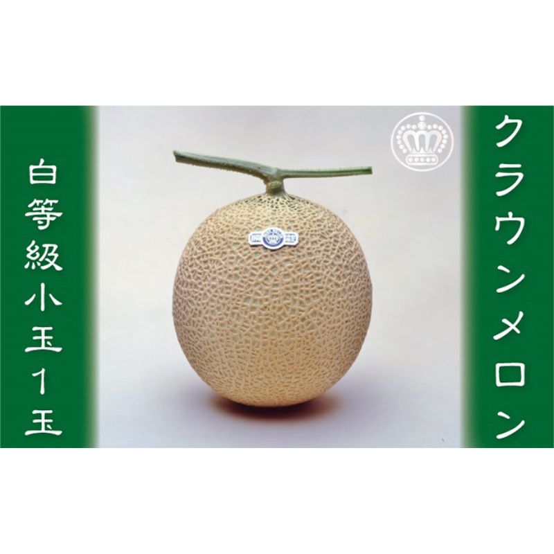 クラウンメロン（白等級） 小玉　1玉 果物類 メロン青肉 　お届け：1～2週間(時期・収穫状況により1ヶ月以上かかる場合がございます) ◆返礼品到着後、すぐに状態をご確認ください◆