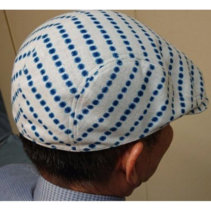 豆絞り　ハンチング帽 | 愛知県 名古屋市 愛知 名古屋 楽天ふるさと 納税 支援品 返礼品 支援 返礼 お礼の品 帽子 ぼうし ハンチング帽子 メンズ 男性 紳士帽子 ファッション ファッション雑貨 ファッション小物 おしゃれ オシャレ ハンチング