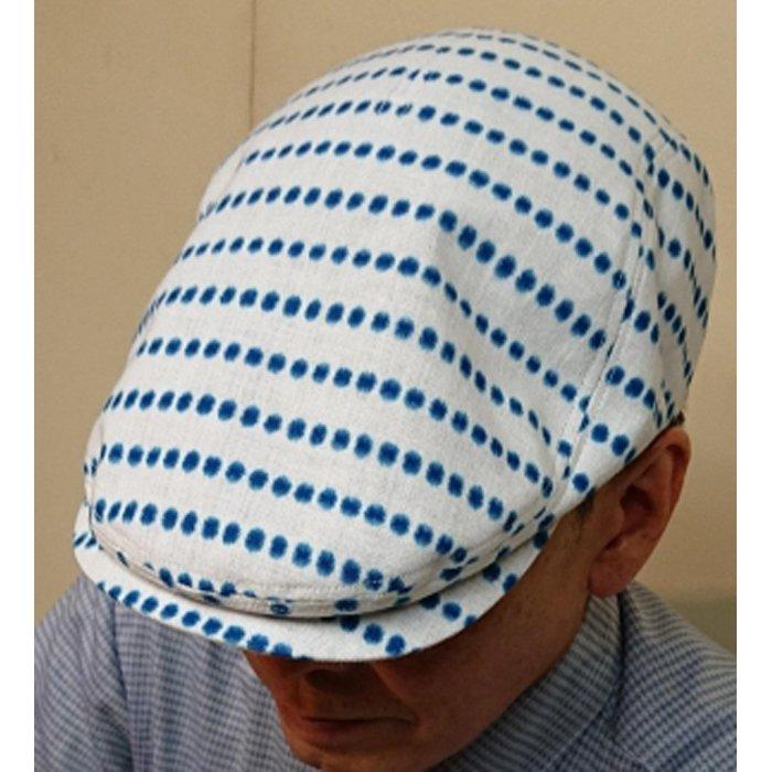 【ふるさと納税】豆絞り　ハンチング帽 | 愛知県 名古屋市 愛知 名古屋 楽天ふるさと 納税 支援品 返礼品 支援 返礼 お礼の品 帽子 ぼうし ハンチング帽子 メンズ 男性 紳士帽子 ファッション ファッション雑貨 ファッション小物 おしゃれ オシャレ ハンチング サムネイル2