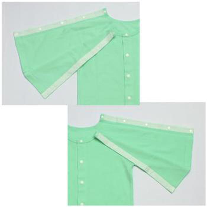 【ふるさと納税】【日本製】点滴対応　両肩スナップ・パジャマ サムネイル3