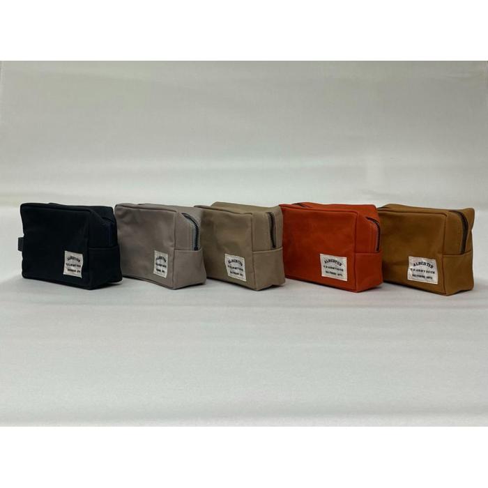 アーミーダックパラフィン加工生地を使用したミニポーチ