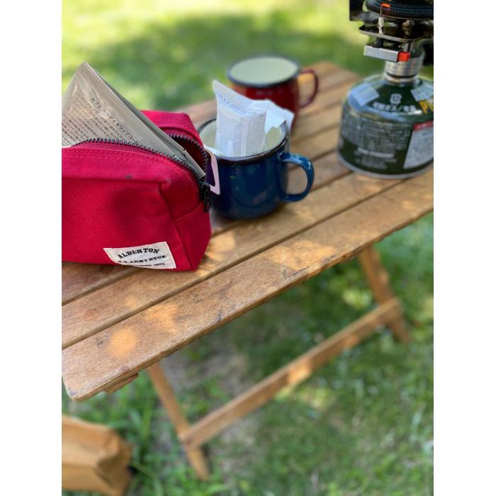 【ふるさと納税】アーミーダックパラフィン加工生地を使用したミニポーチ サムネイル3