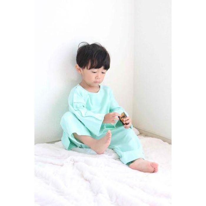 【ふるさと納税】【日本製】点滴　X線検査対応　両肩スナップ・パジャマ　サイズ80 サムネイル3