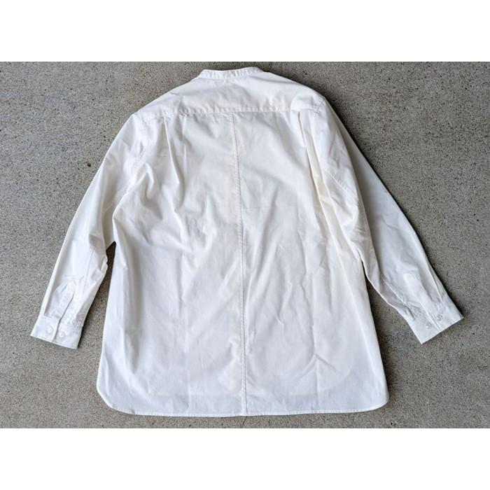 【ふるさと納税】OSOCU　知多木綿 無漂白無染色生地 バンドカラーシャツ サムネイル2