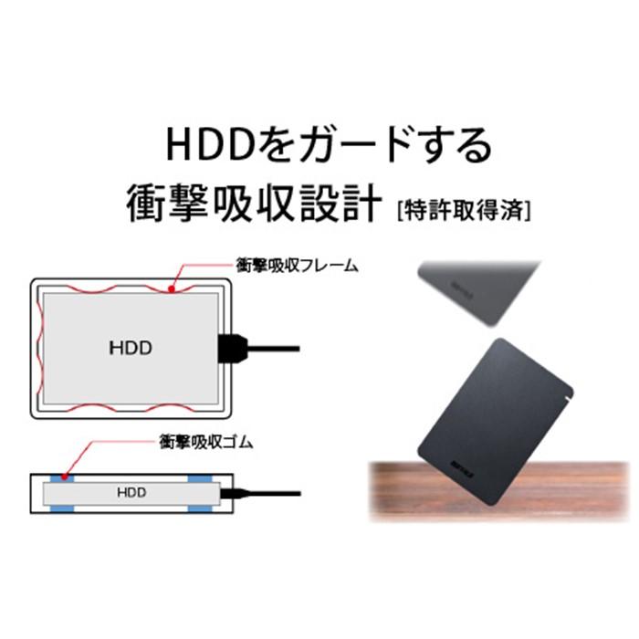 【ふるさと納税】BUFFALO/バッファロー 耐衝撃ポータブルHDD 1TB サムネイル2