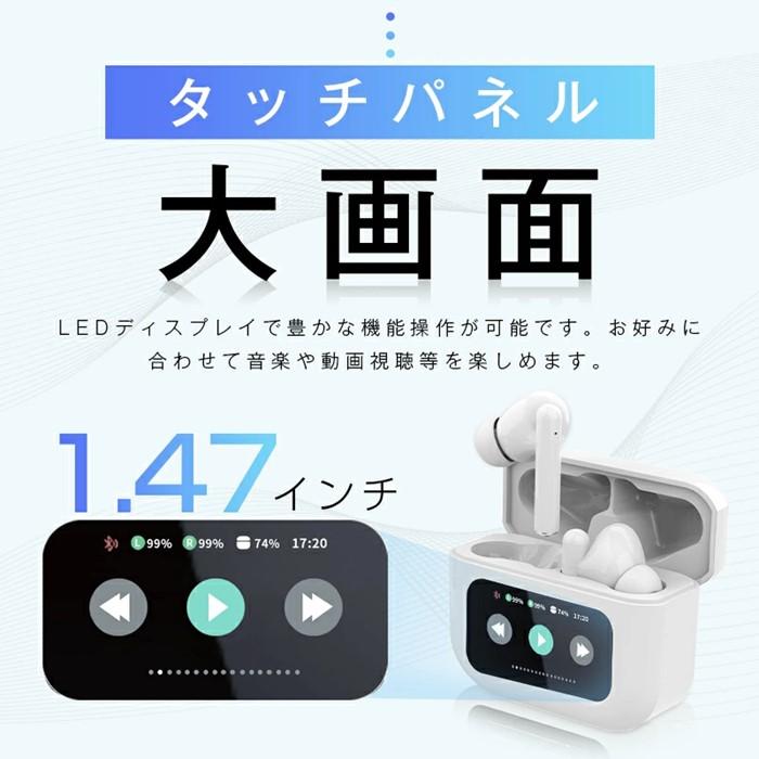 【ふるさと納税】完全ワイヤレスイヤホン Bluetooth5.4 液晶搭載ケース カナル型 TWS 片耳/両耳 ENC ノイズリダクション ANC ノイズキャンセリング アンビエントサウンド マイク内蔵 クリア 高忠実度 ステレオサウンド 臨場感 ミニサイズ 超小型 快適装着 90日安心保証付き サムネイル3