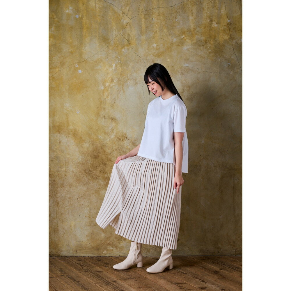 【ふるさと納税】バックギャザープリーツTシャツ サムネイル2