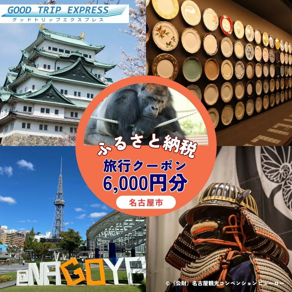 名古屋市に泊まる ふるさと納税旅行クーポン【6,000円分】