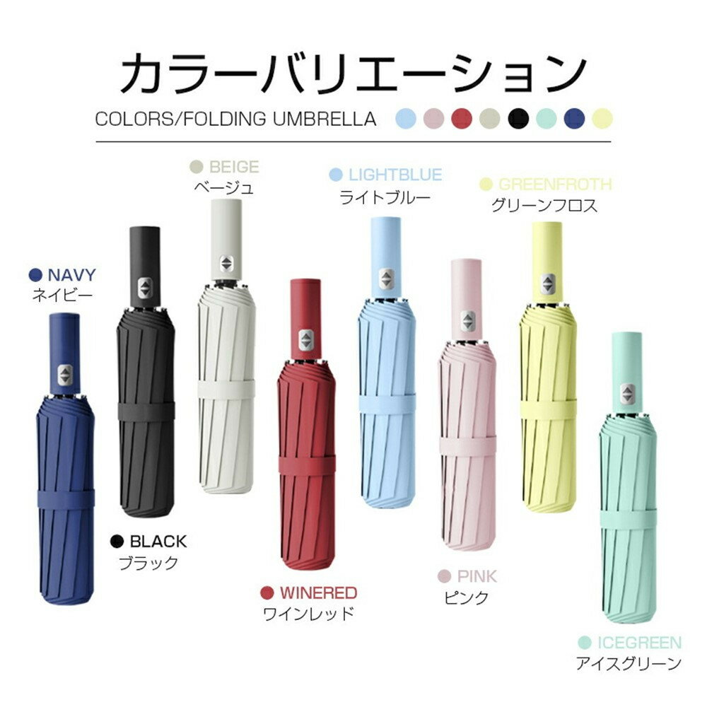 【ふるさと納税】【24本骨】【直径108cm】折りたたみ傘 自動開閉 紫外線遮断 UVカット 晴雨兼用 メンズ レディース おしゃれ 日傘 撥水 コンパクト 携帯便利 梅雨 耐風仕様 豪雨や強風に強い umbrella 90日保証付き サムネイル2