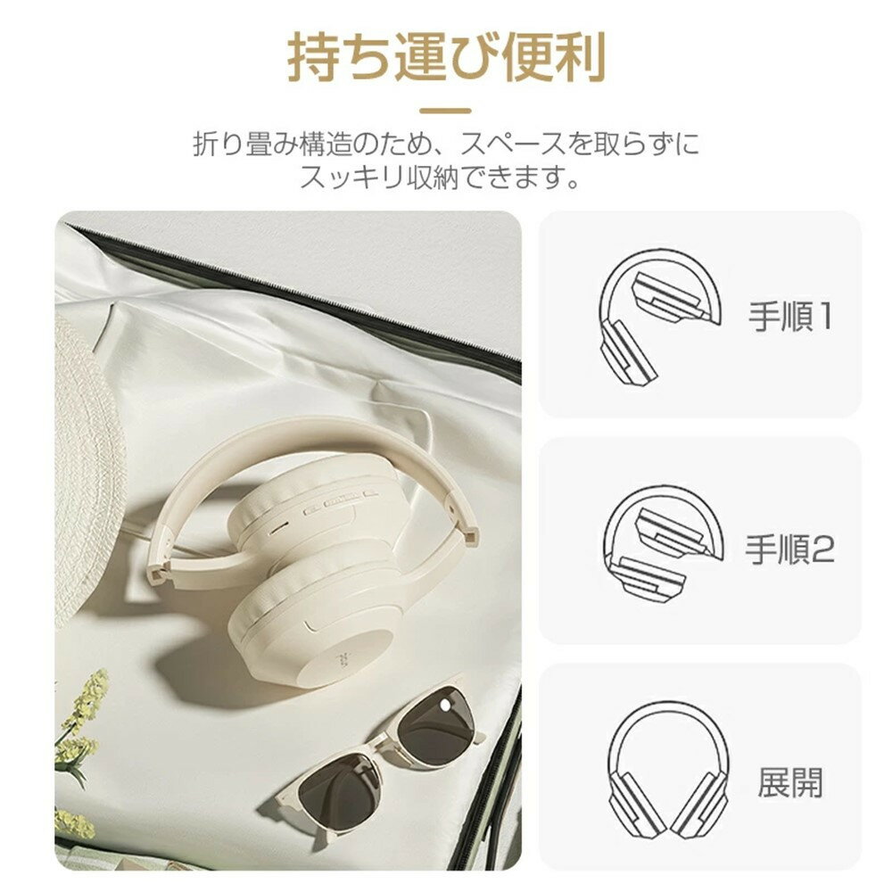 【ふるさと納税】ワイヤレスイヤホン ヘッドホン Bluetooth5.3 超低遅延 ヘッドセット SDカード対応 MP3プレーヤー マイク内蔵 eスポーツ ゲーミングイヤホン 3.5mmオーディオケーブル付 有線無線両用 PNC ノイズキャンセリング テレワーク オンライン 90日保証付き サムネイル3