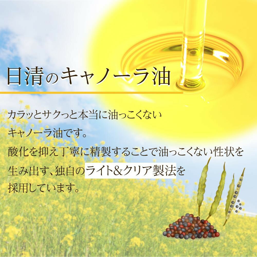 【ふるさと納税】＼選べる本数！／日清 キャノーラ油 1,000g　8本／16本 | あぶら 食用油 常温 料理 調理 油っこくない キャノーラ油 カラッと サクっと 天ぷら 唐揚げ 揚げ物 サムネイル2