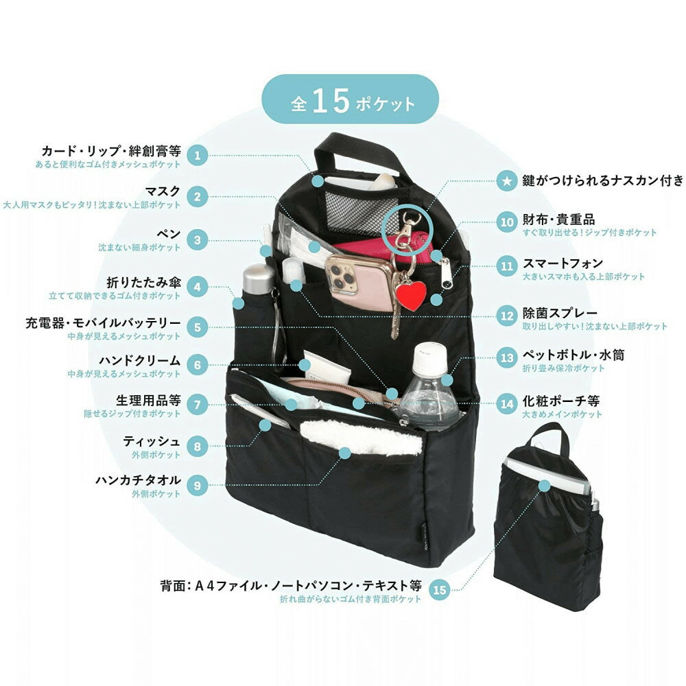【ふるさと納税】Y-Style 収納力がすごい！バッグインリュック サムネイル2