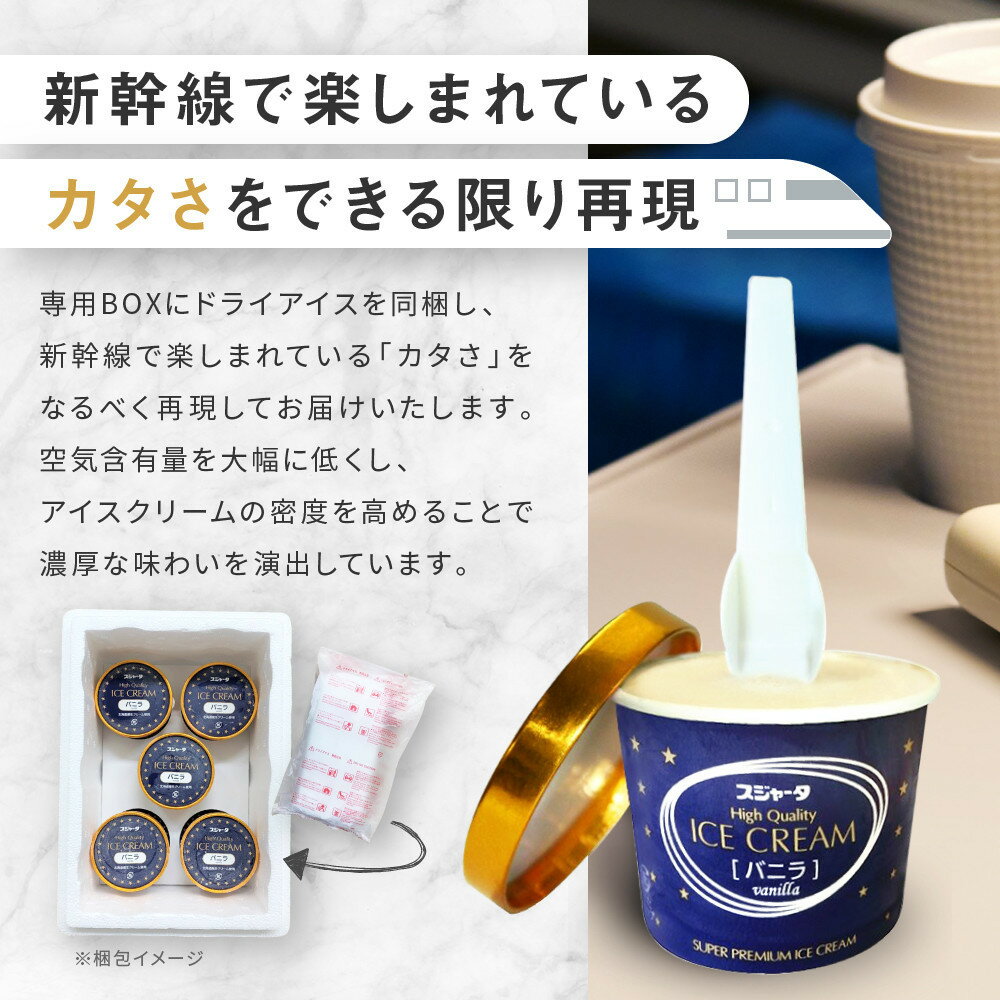 【ふるさと納税】＼選べる！／シンカンセンスゴイカタイアイス　バニラ モカ ストロベリー・クッキー入り | 人気 スイーツ デザート お菓子 おかし 新幹線 電車 車内販売 アイスクリーム おすすめ 送料無料 名古屋 - 画像3