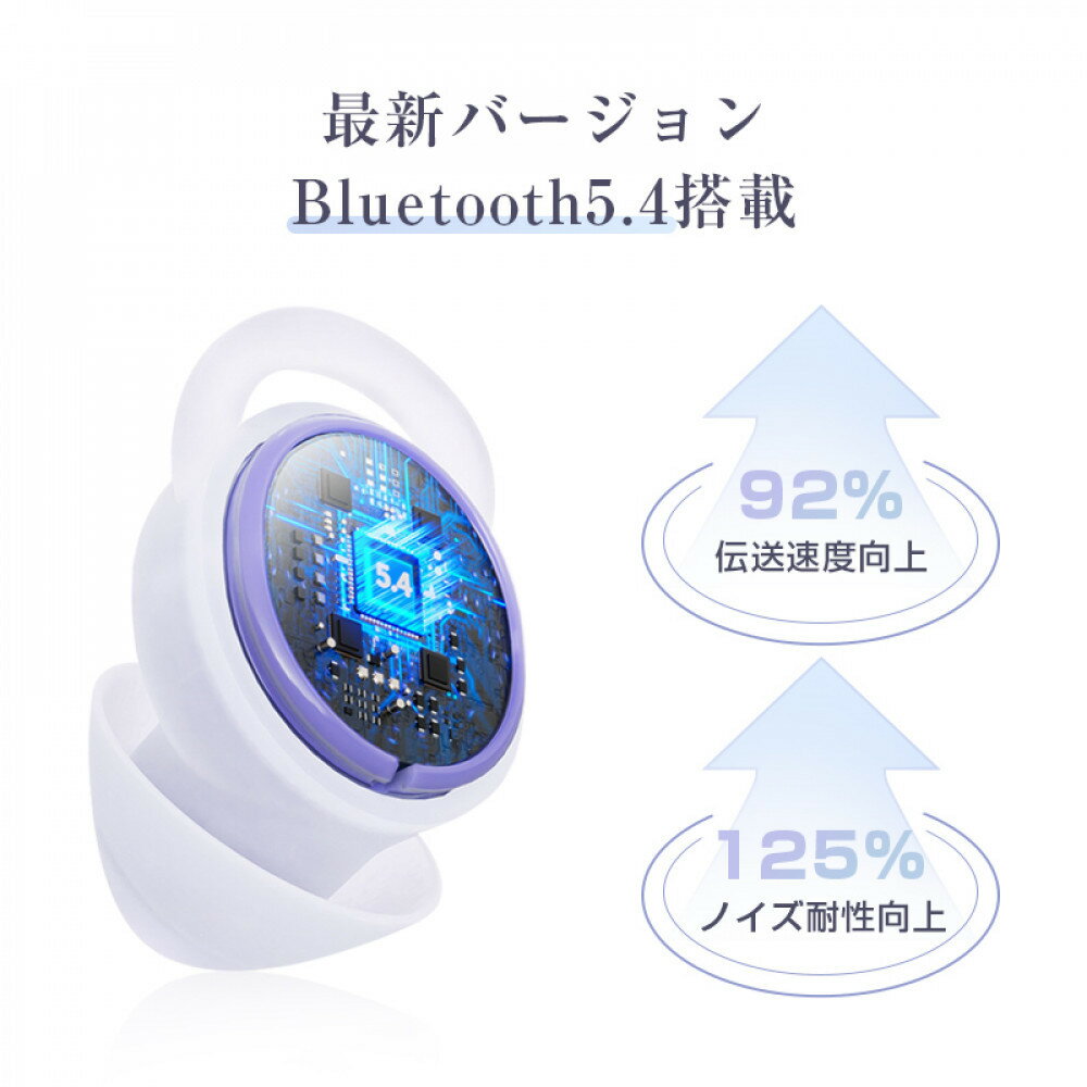 【ふるさと納税】【昼夜兼用イヤホン】 寝ホン 2025年 最新 睡眠用イヤホン ワイヤレス Bluetooth5.4 寝ながら 軽量 超小型 カナル型 左右分離型 遮音 ノイズキャンセリング 高音質 ハンズフリー 通話 コンパクト 耳にフィット 自動ペアリング 90日安心保証付き - 画像3