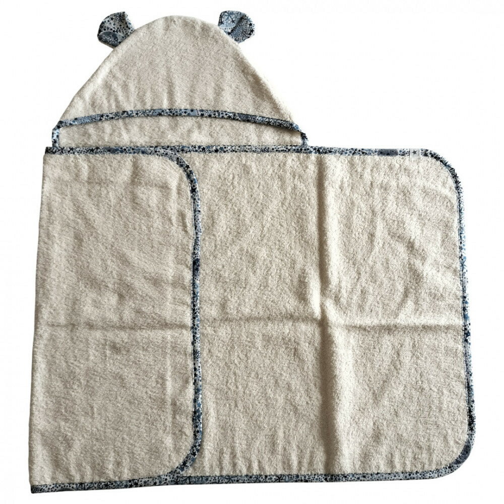 【ふるさと納税】オーガニックコットンベビー肌着2種＆バスローブセット サムネイル2