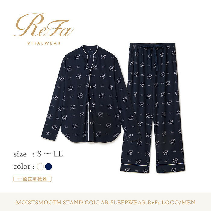 【ふるさと納税】リファ バイタルテック モイストスムース スタンドカラースリープウェア ReFaロゴ/MEN サムネイル2