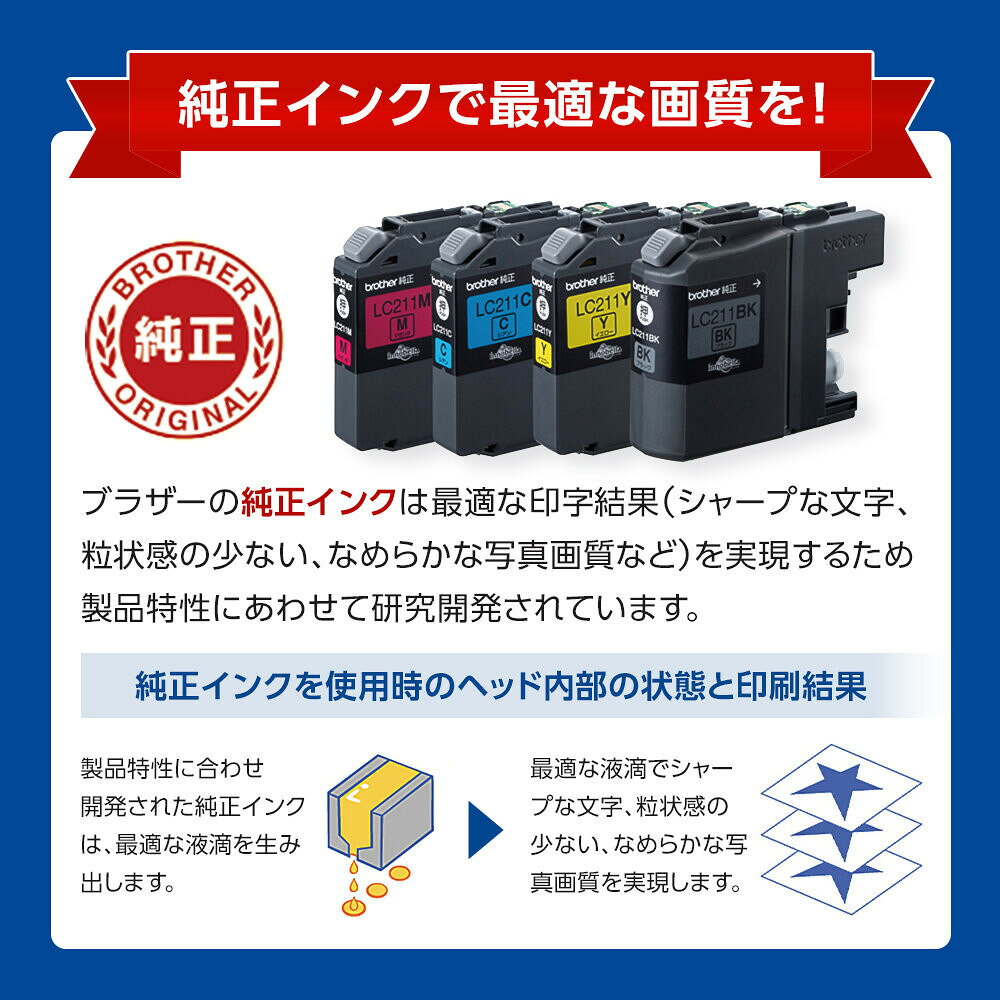 【ふるさと納税】【ブラザー　純正インクカートリッジ】LC211-4PK - 画像2