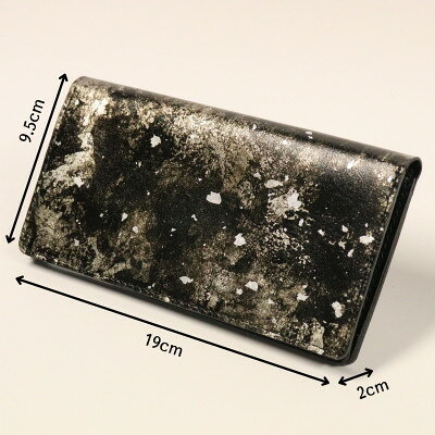 【ふるさと納税】京都レザー　長財布　【粋:銀色】【1563073】 サムネイル2