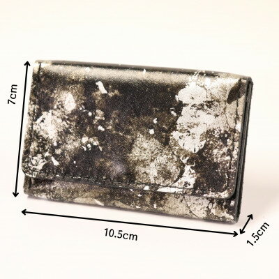 【ふるさと納税】京都レザー　名刺入れ　【銀色:粋】【1563740】 サムネイル2